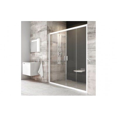 Стеклянная душевая дверь Ravak Blix BLDP4 профиль белый