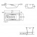 Стальная ванна Roca Princess 170x75 (в комплекте с ножками)