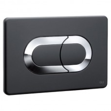 Кнопка смыва OLI Salina черный мат./хром 640097 Кнопка смыва OLI Salina черный мат./хром 640097