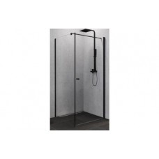 Стеклянный душевой уголок New Trendy New Superia K-0591 черный матовый