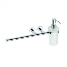 OMEGA полотенцедержатель совмещенный с дозатором для мыла, хром