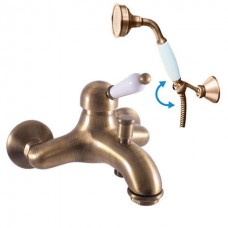Labe Бронза смеситель для ванны с душ. комплектом, темная бронза
