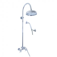 Morava смеситель с верхним душем , золото