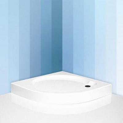 Project Sol полукруглый поддон DREAM-P 90 R55 d=60 PU+ сифон