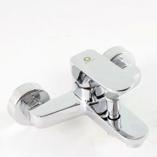 Yukon смеситель для ванны c душ.комплектом, хром/белый