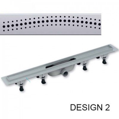 Душевой лоток PlastBrno Design 2 450 SZE2390 с решеткой