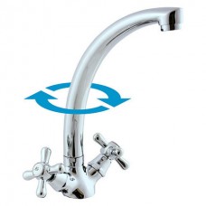 Morava смеситель кухонный на стену, хром