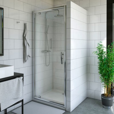 Proxima Line дверь распашная PXDO1N/110, хром/прозрачный