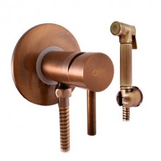 Seina Бронза смеситель биде скрытого монтажа с мет. лейкой, темная бронза