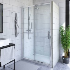 Proxima Line душевая дверь раздвижная PXD2N/120 Design Plus, хром/печатный узор