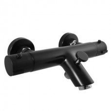 TRM смеситель для ванны термостатический, черный/хром