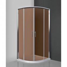 Project Sol душевой уголок радиусный COFE/90 R55, хром/кофе