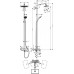 Душевая стойка Hansgrohe Croma E Showerpipe 280 1jet