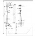 Душевая система Hansgrohe Crometta S 240 Showerpipe с термостатом