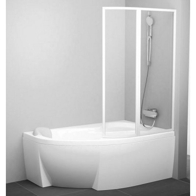 Шторка для ванны Ravak Supernova VSK2 Rosa 160 R белая рейн