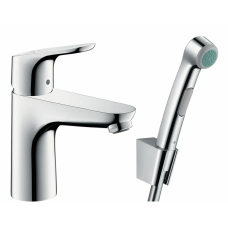 Смеситель для умывальника Hansgrohe Focus с гигиеническим душем