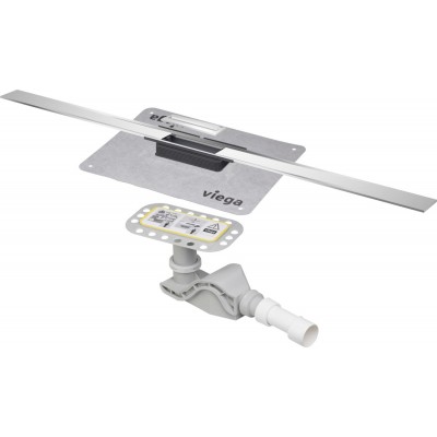 Душевой лоток Advantix Cleviva с вкладкой Advantix Visign C1, нерж.сталь,1000 мм