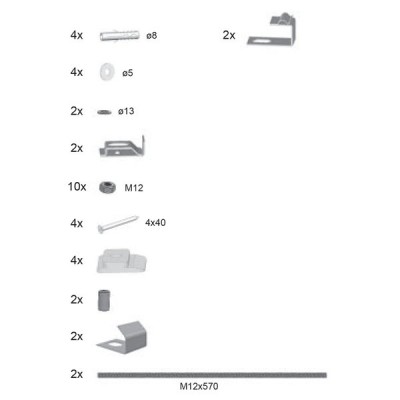 Кpепление панели пеpедней MAGNOLIA