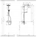 Душевая система hansgrohe Crometta Е 240 1jet Showerpipe с термостатом 