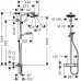 Душевая система Hansgrohe Crometta 160 1jet Showerpipe