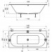 Акриловая ванна Ravak City Slim 180x80