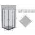 Душевая кабина Ravak Smartline SMSRV4-80 80x80, хром