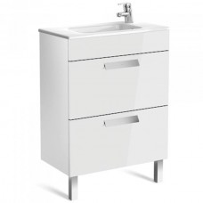 Тумба под умывальник Roca Debba ZRU9302708 60,5x36x86,5, 2 ящика, белый
